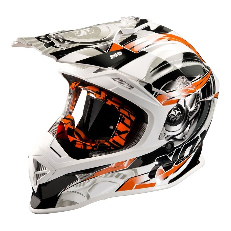 Casque cross Nox N631 SWORD orange- XS