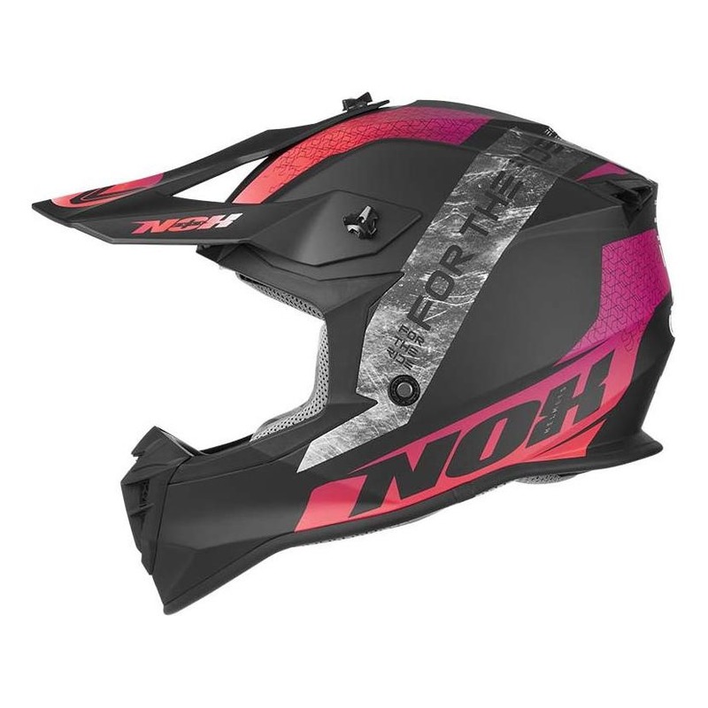 Casque cross Nox N633 Onix mat violet/rose- XS