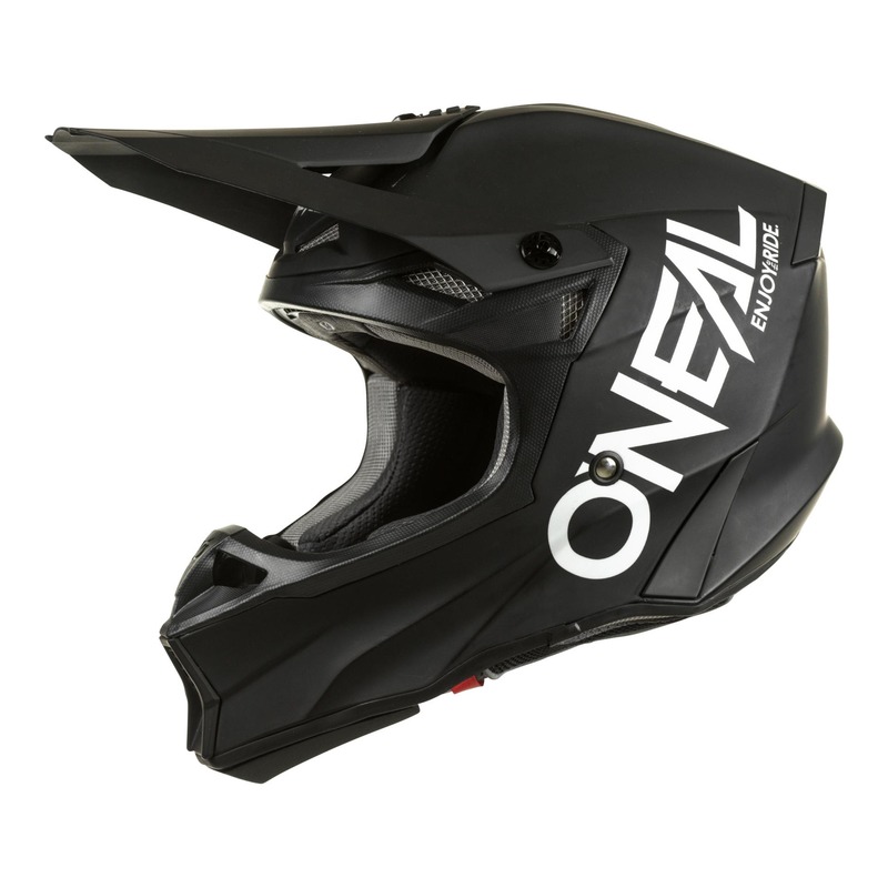 Casque cross O'Neal 10SRS Hyperlite Elite V.22 noir/blanc mat- XS