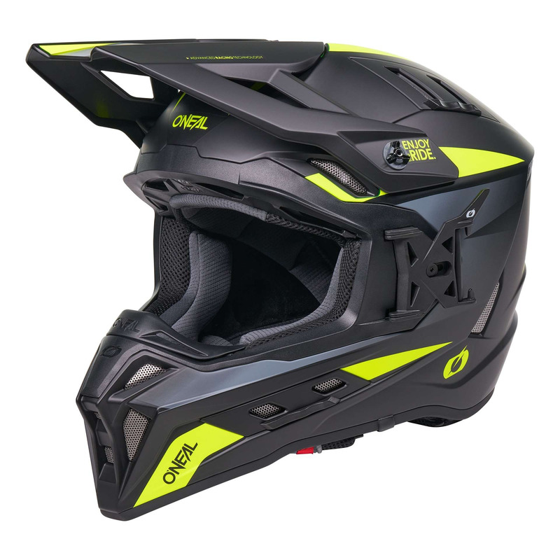 Casque cross O’Neal EX-SRS Magma black/neon yellow