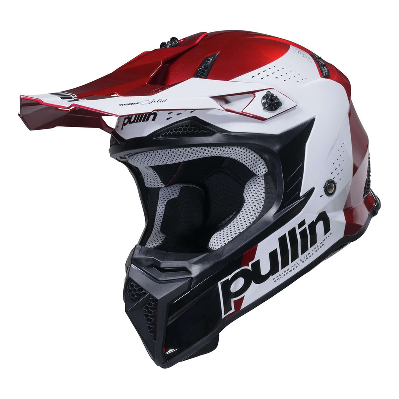 Casque cross Pull-In Graphic Absolut candy red- XS