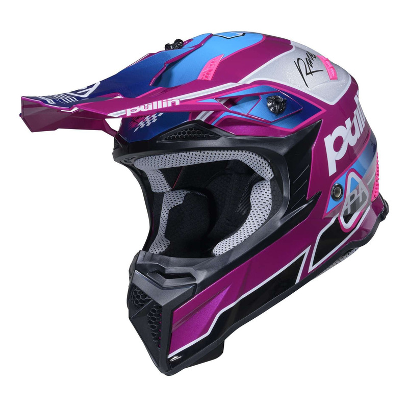 Casque cross Pull-In Graphic + Team silver- XS