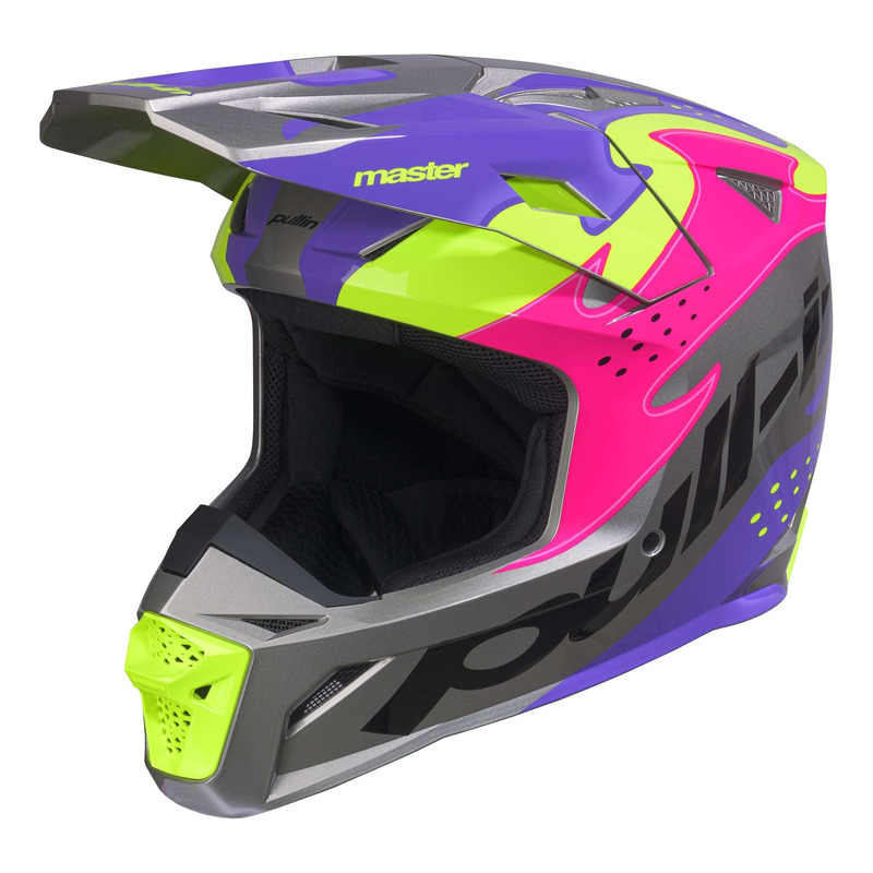Casque cross Pull-In Master Graphic purple/grey