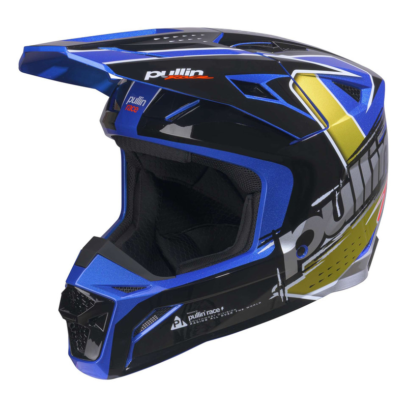 Casque cross Pull-In Master Graphic + Race blue