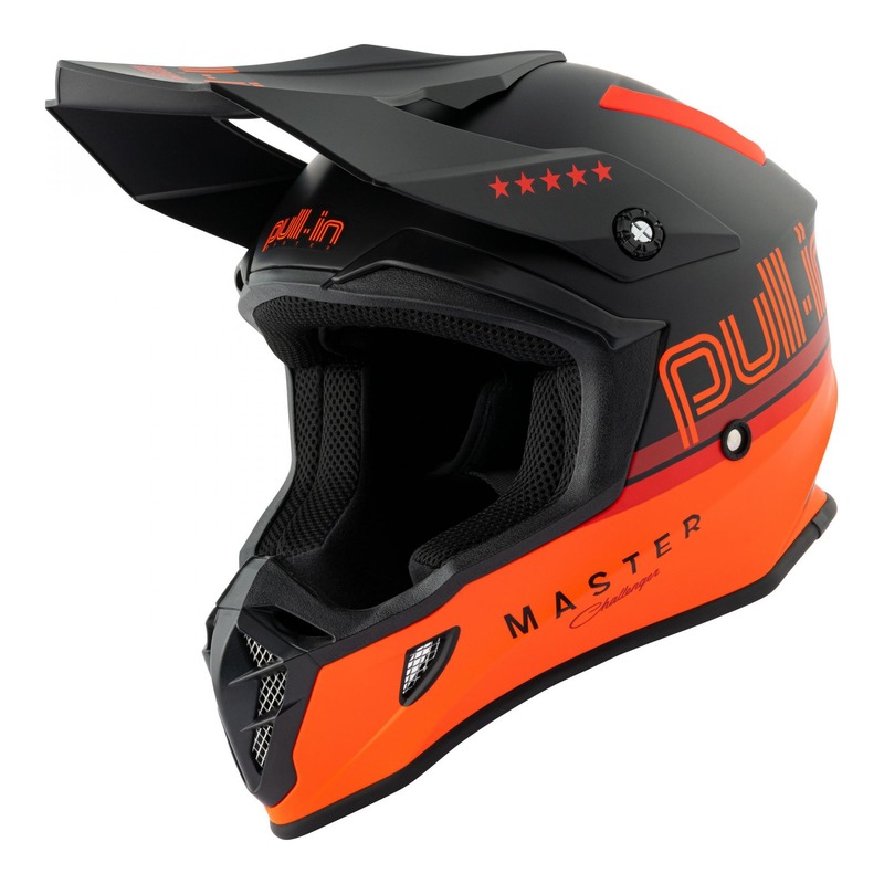 Casque cross Pull-in Master orange- S
