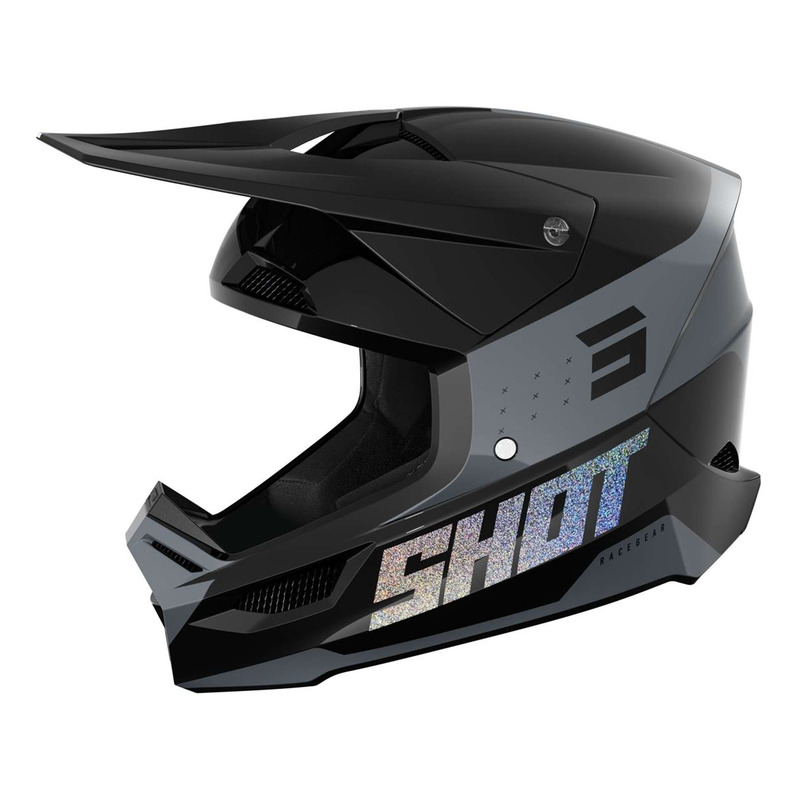 Casque cross Shot Furious League holographic/glitter glossy