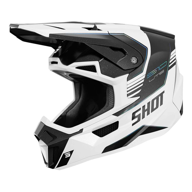 Casque cross Shot Lite S10 Holographic pearly