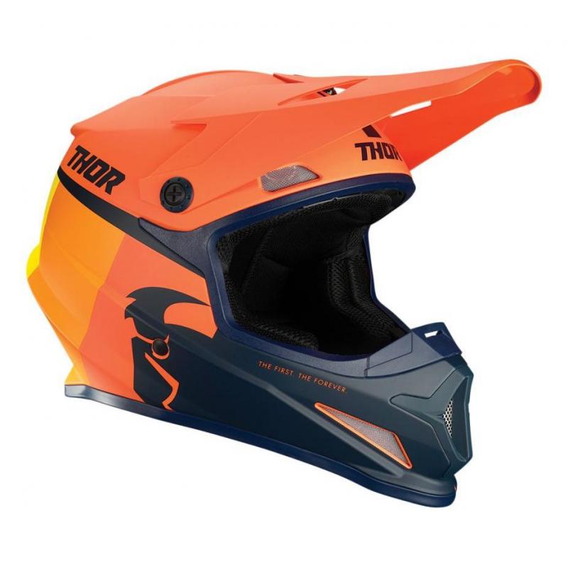 Casque cross Thor Sector Racer orange/midnight mat- XS