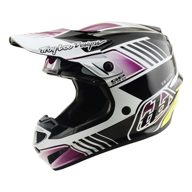 Casque cross Troy Lee Designs GP Pro MIPS Segment noir/violet