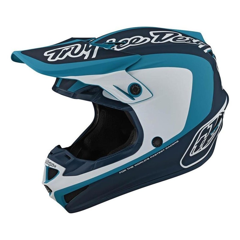 Casque cross Troy lee Designs SE4 Polyacrylite Corsa marine- XS