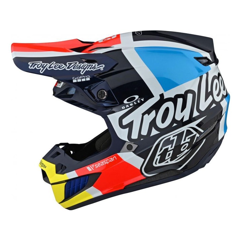 Casque cross Troy Lee Designs SE5 Carbon Quattro navy- S