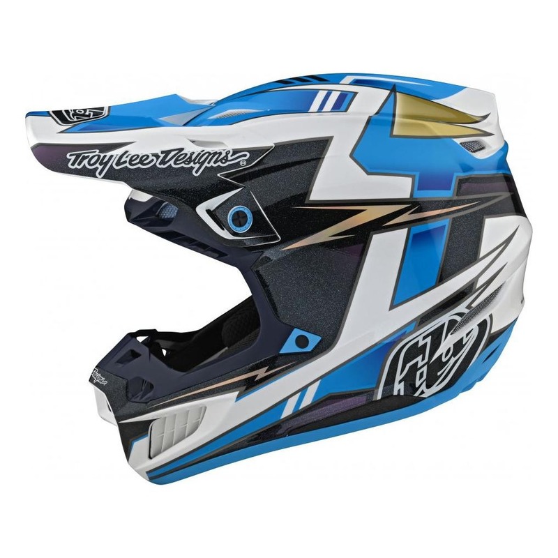 Casque cross Troy lee Designs SE5 Composite Graph bleu- XS