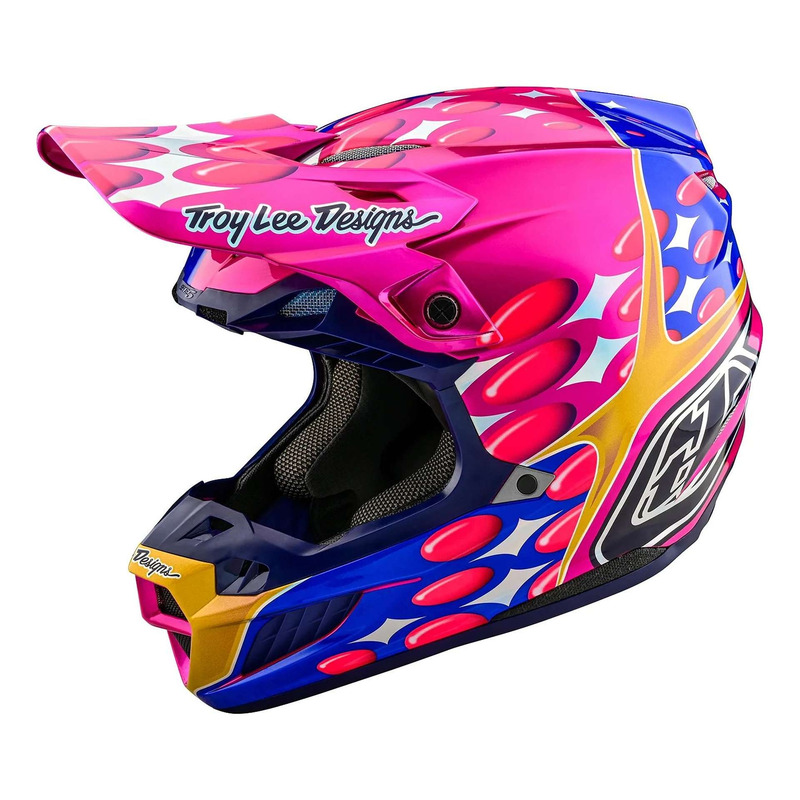 Casque cross Troy Lee Designs SE5 Composite MIPS Blurr pink