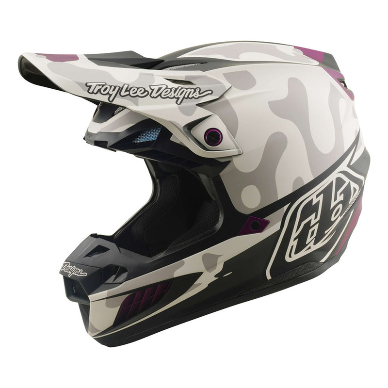 Casque cross Troy Lee Designs SE5 Composite MIPS Myth pumice
