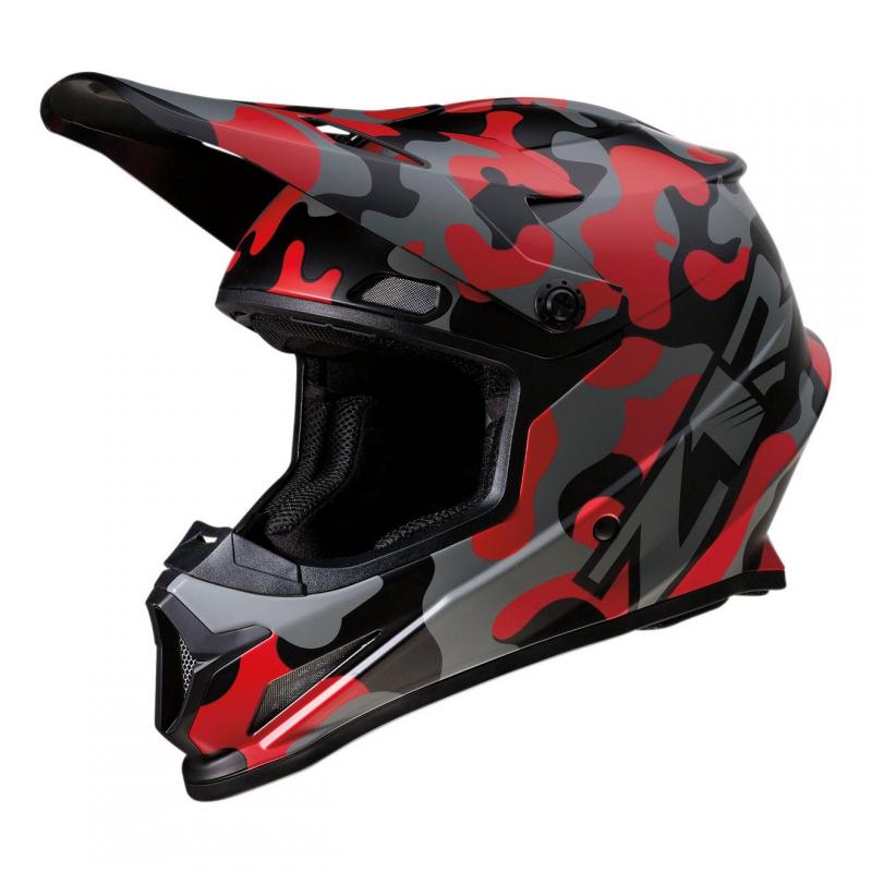 Casque cross Z1R Rise Camo-Red rouge/camouflage- L