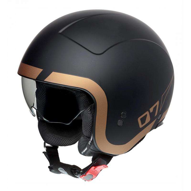 Casque demi jet Premier Rocker LN19BM noir/bronze- XS