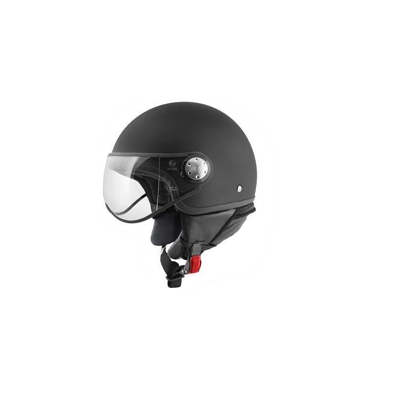 Casque demi jet TNT Puck noir mat- L