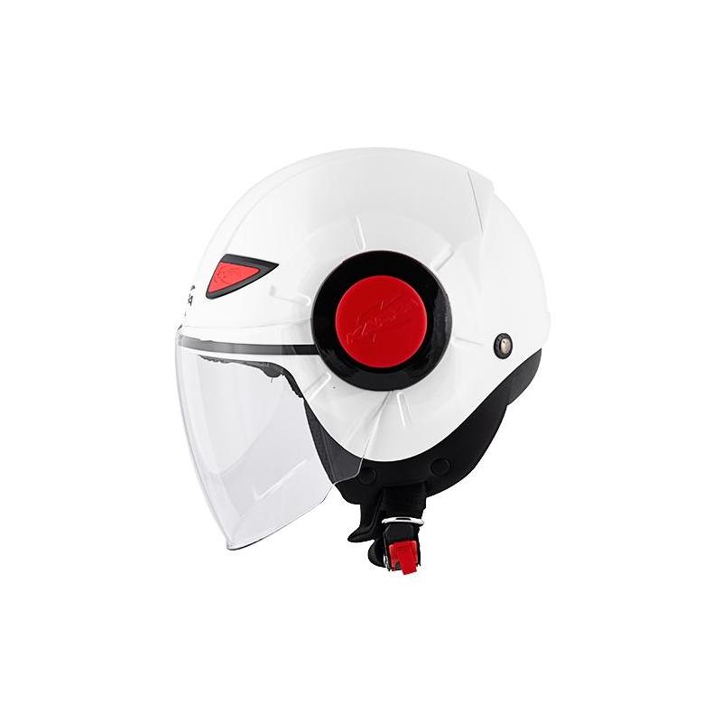 Casque enfant jet KJ05 Power blanc verni- S
