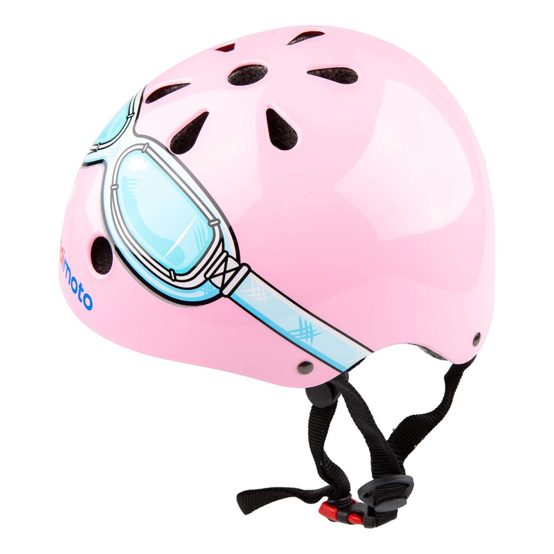 Casque enfant Kiddimoto Goggle rose- S (48-53 cm)