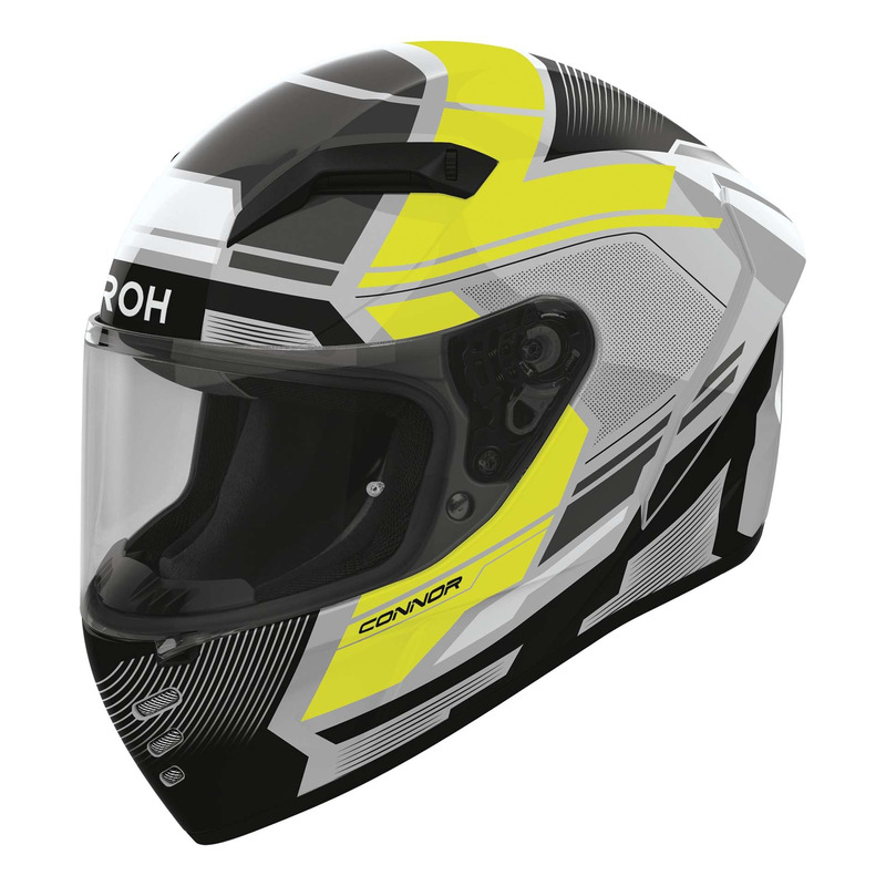 Casque intÃ©gral Airoh Connor Ego yellow gloss- XL