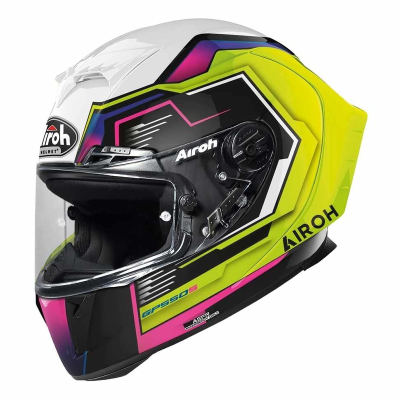 Casque intégral Airoh GP550 S Rush multicolore brillant- XS