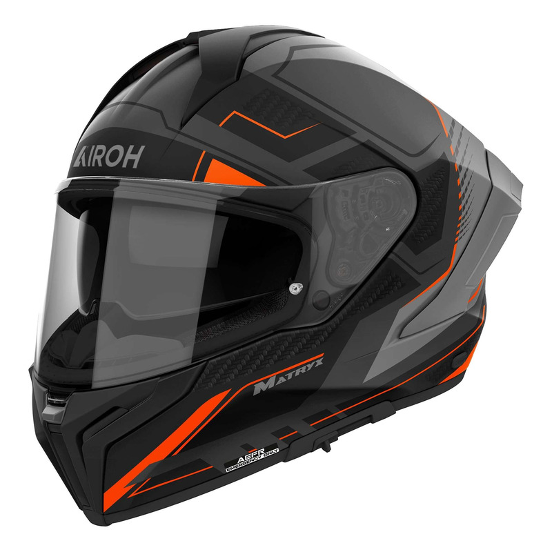 Casque intégral Airoh Matryx Rocket orange matt