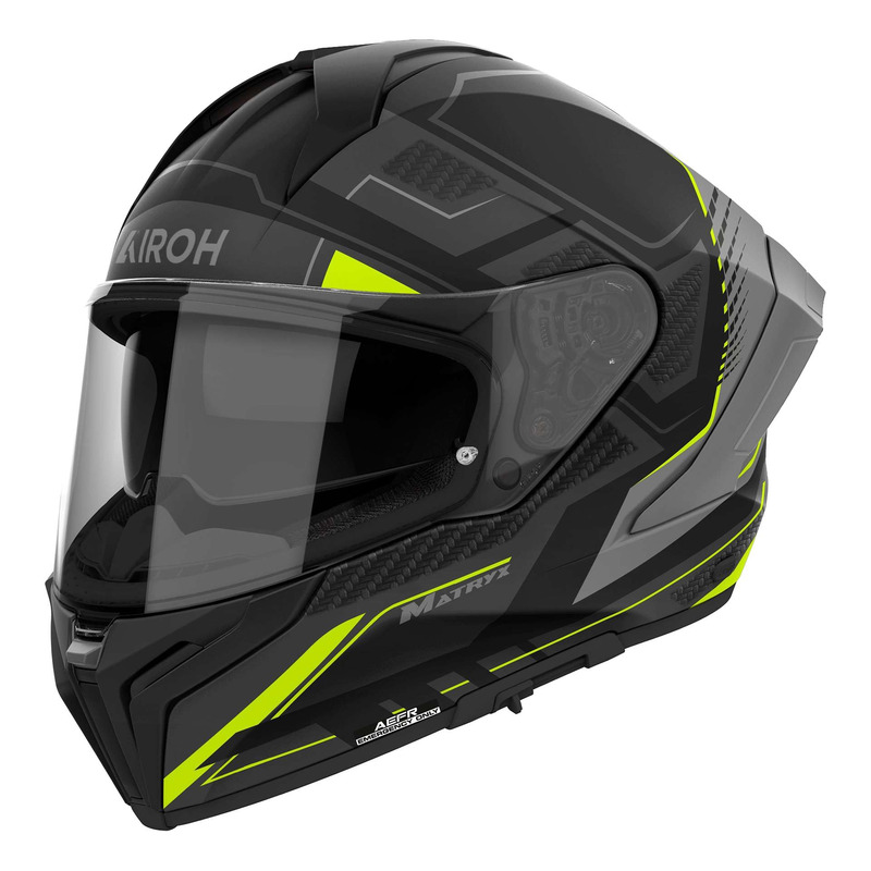 Casque intégral Airoh Matryx Rocket yellow matt