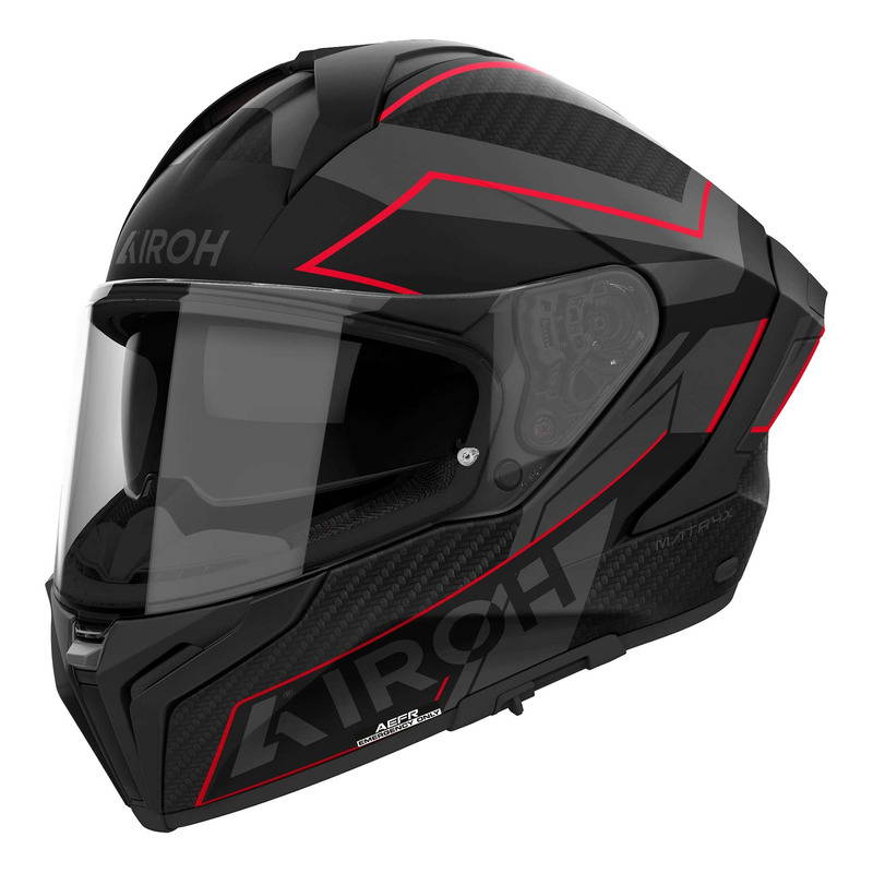 Casque intégral Airoh Matryx Sentinel red matt