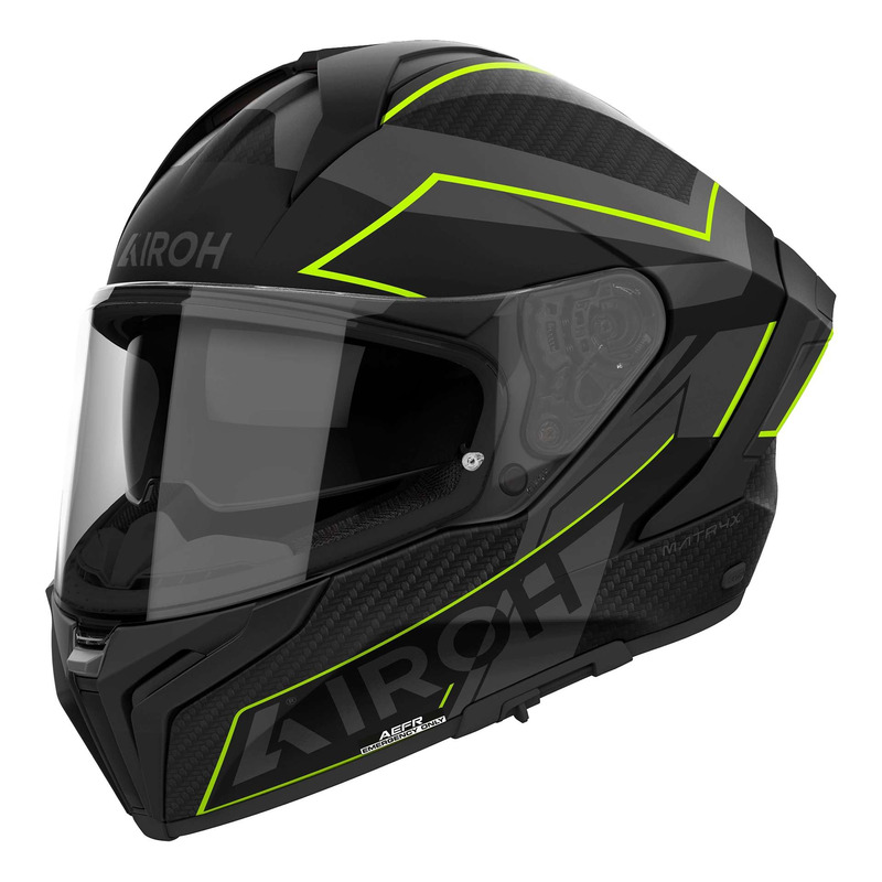 Casque intégral Airoh Matryx Sentinel yellow matt