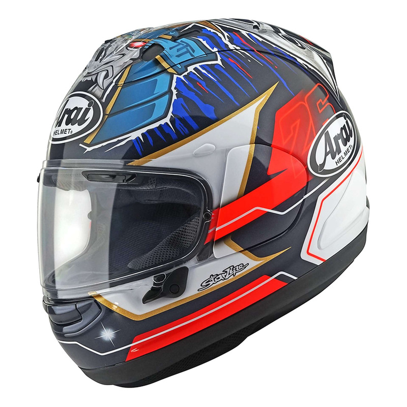 Casque intÃ©gral Arai RX-7V Evo Pedrosa Shogun Replica- XS
