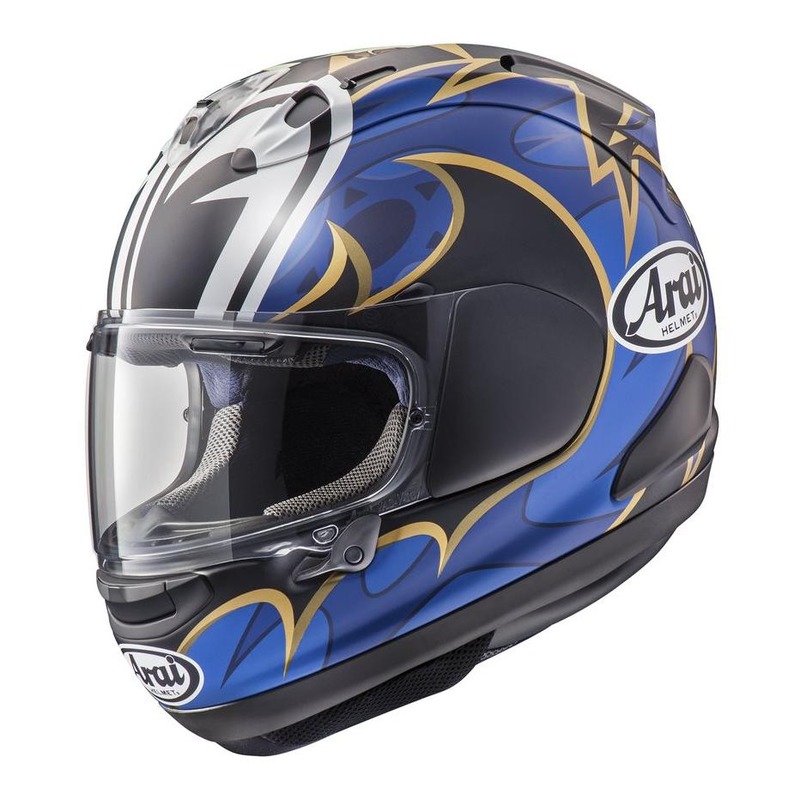Casque intégral Arai RX-7V Nakasuga II réplica bleu/or/noir mat- L