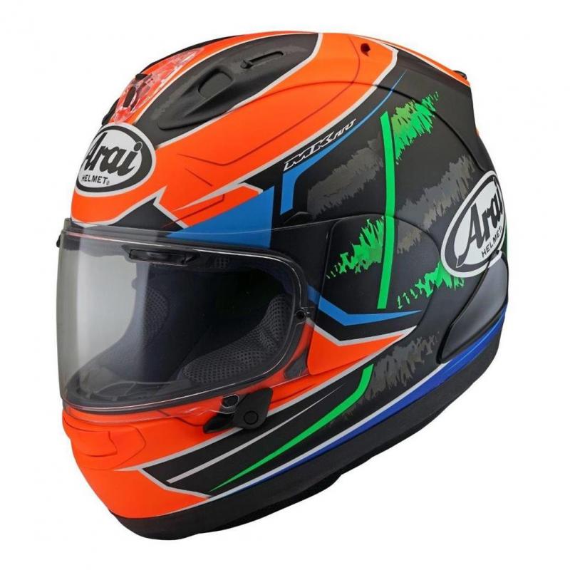 Casque intégral Arai RX-7V Van Der Mark rouge/bleu/vert/noir- L