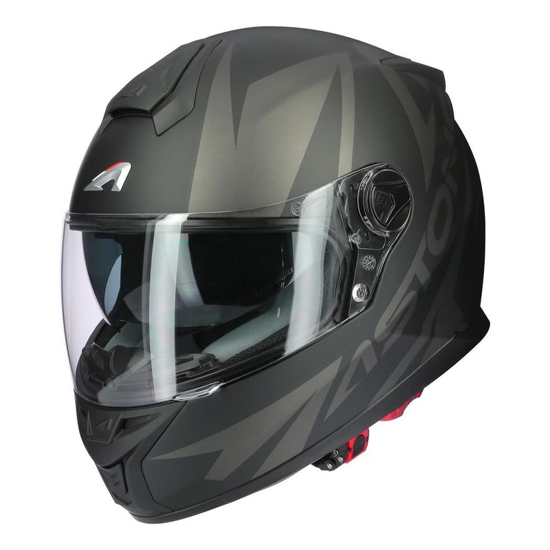 Casque intégral Astone GT800 Evo Skyline titanium mat- XS