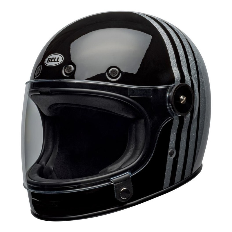 Casque intégral Bell Bullitt DLX Reverb noir/argent flake brillant- S