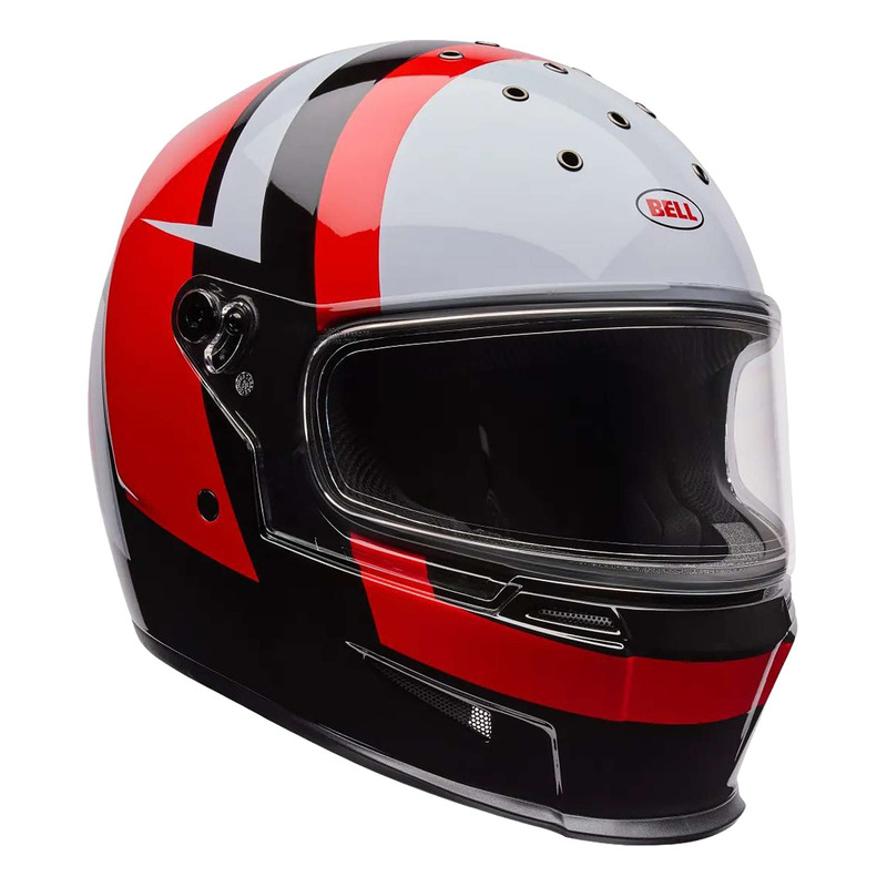 Casque intégral Bell Eliminator Sidetrack gloss red/black