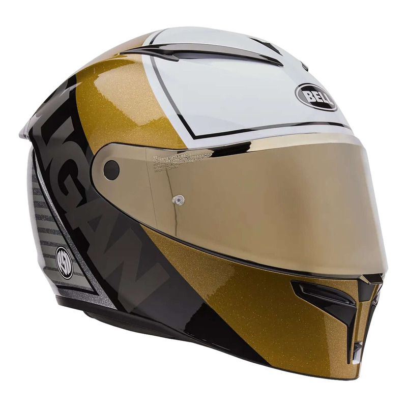 Casque intégral Bell Lithium MIPS Plus Roland Sands Design Obis white/gold