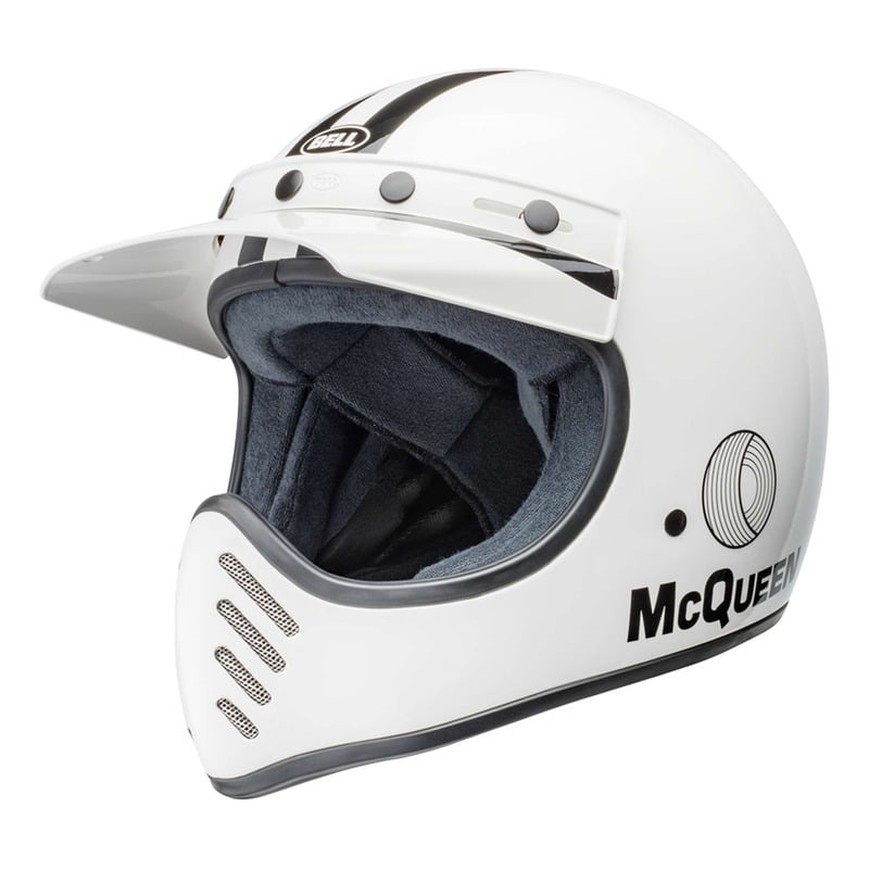 Casque intégral Bell Moto-3 Steeve Mc Queen white/black