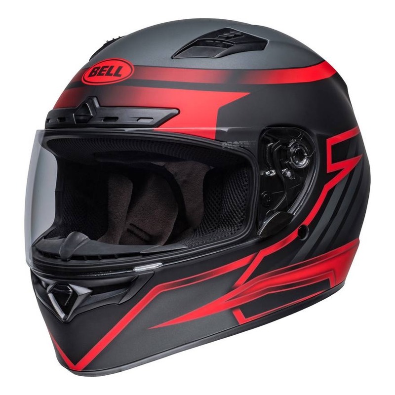Casque intégral Bell Qualifier DLX Mips Raiser noir/rouge crimson mat (ECE 22.05)