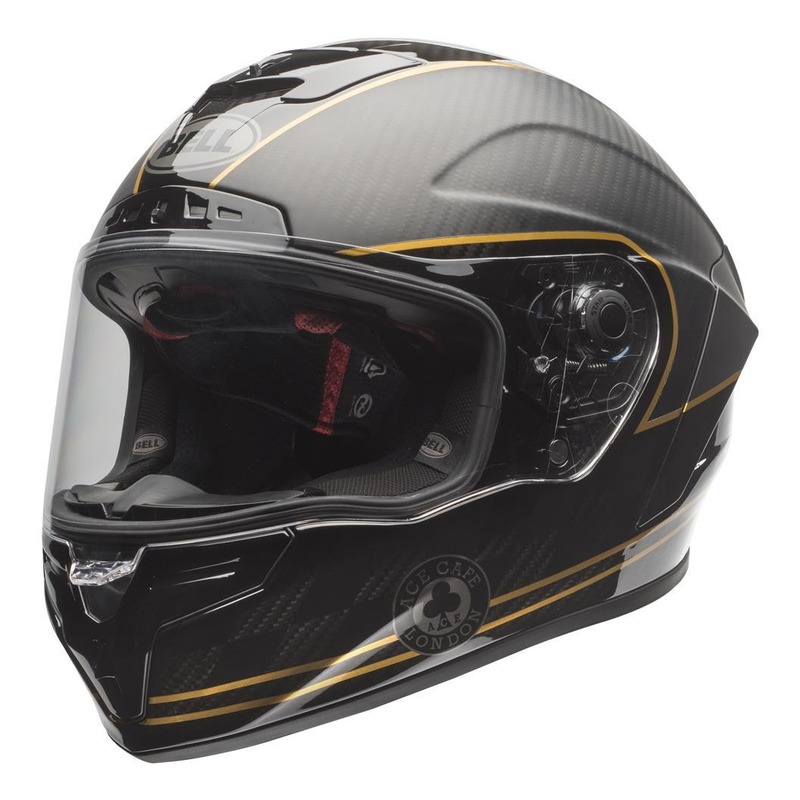 Casque intégral Bell Race Star DLX Ace Cafe noir/or mat/brillant- S