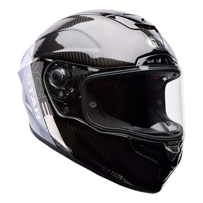 Casque intégral Bell Race Star DLX Flex Strike silver/white