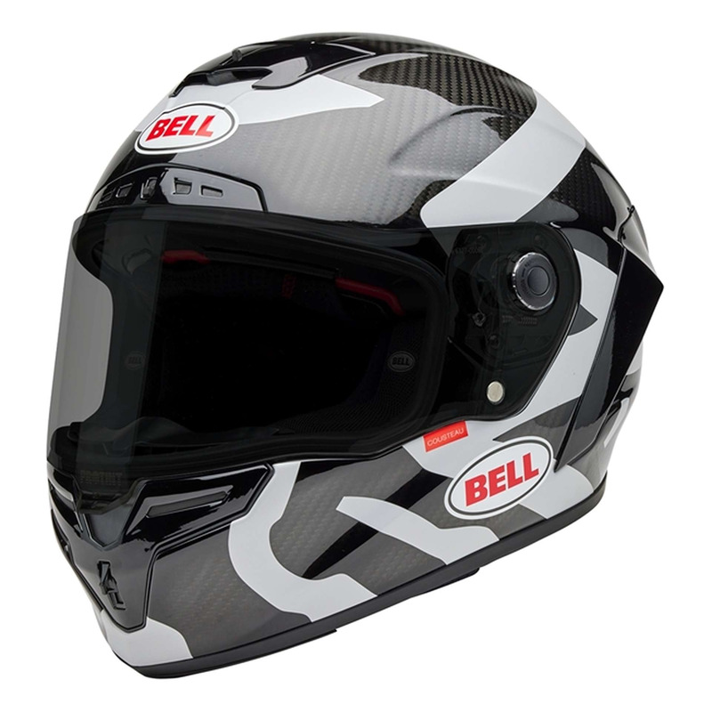 Casque intégral Bell Race Star DLX Hello Cousteau Equidae mat gloss Black/Gray