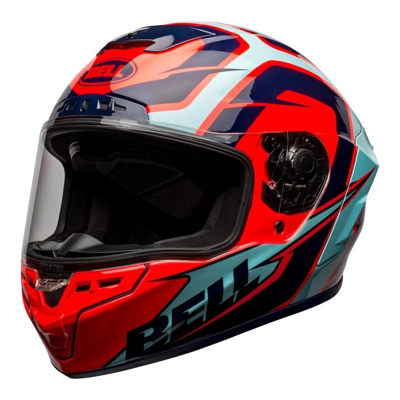 Casque intégral Bell Star DLX Mips Labyrinth rouge/bleu brillant- S