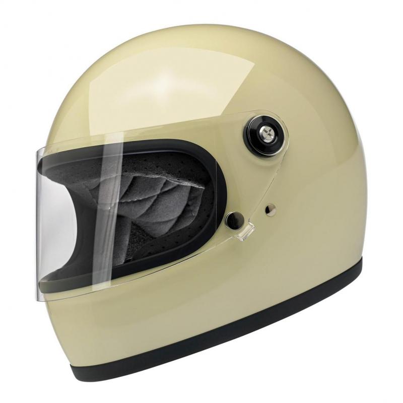 Casque intégral Biltwell Gringo S blanc vintage- S