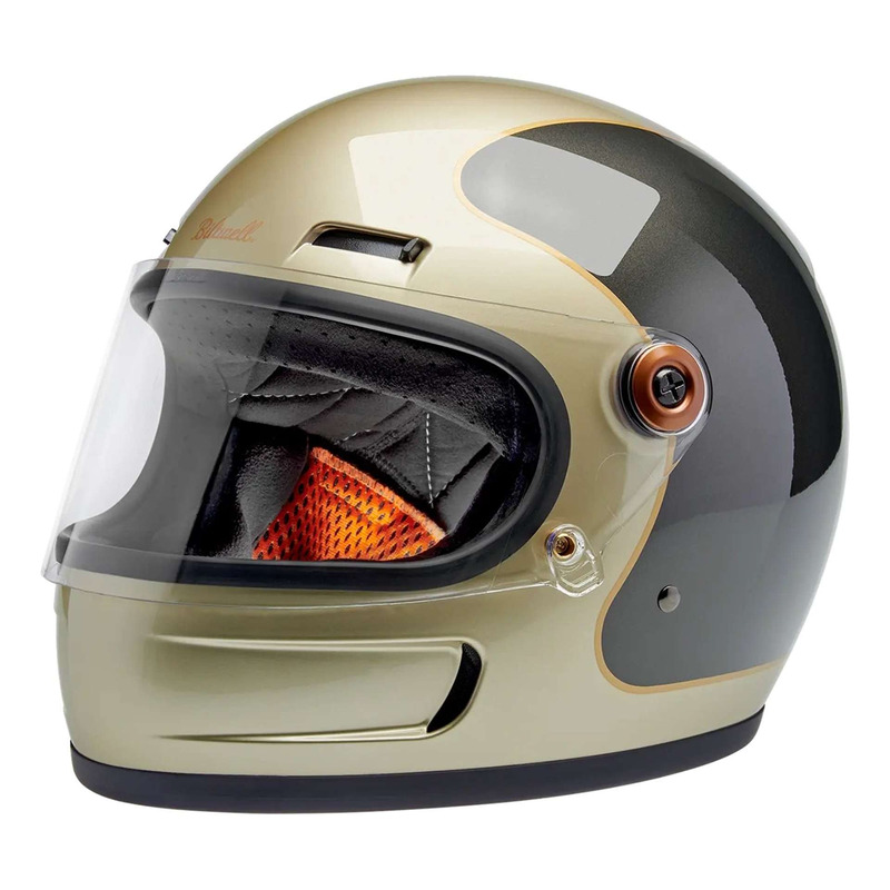 Casque intégral Biltwell Gringo SV Takr champagne/charcoal metallic-