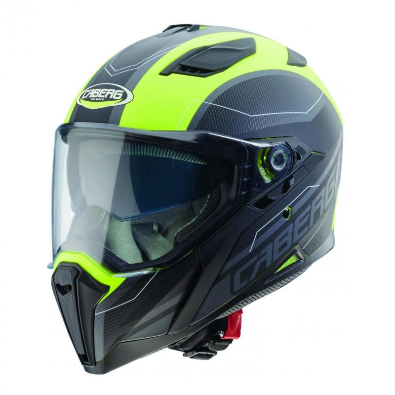 Casque intégral Caberg Jackal Supra noir mat/jaune fluo/anthracite- S