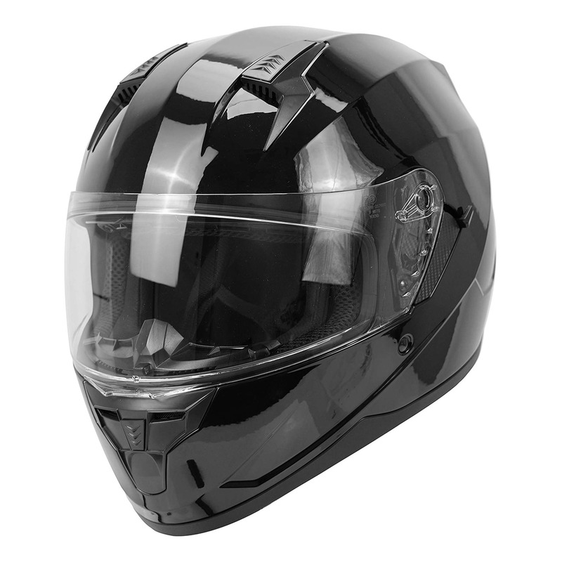 Casque intégral Double écran NOEND SC-33 - Noir Brillant