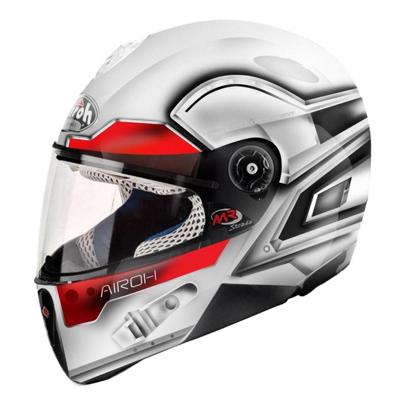 Casque intégral enfant Airoh MR Strada Lunar blanc- XXS