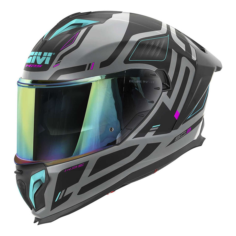 Casque intégral Givi 50.3 Quasar grey mat/fuschia/blue