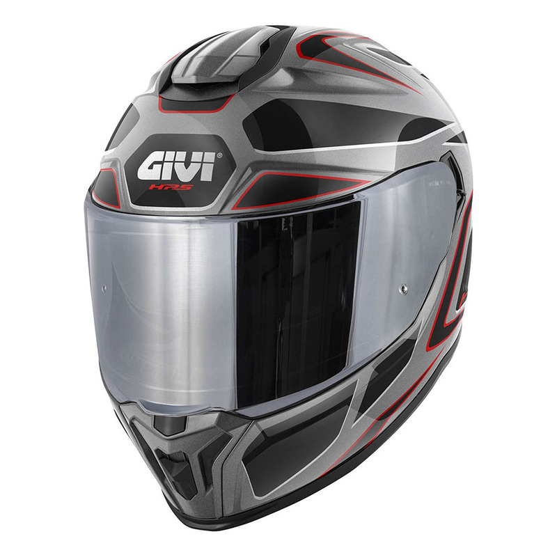 Casque intégral Givi 55.1 Zephir bordeaux gloss/silver/red