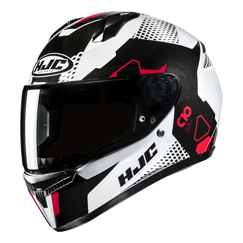 Casque intégral HJC C10 Aspa MC1 noir/blanc/rouge brillant